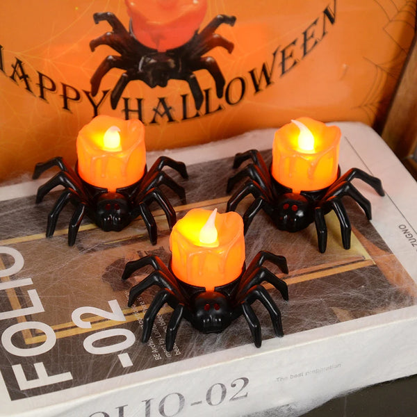 Spindelljus - Halloweens bästa ljusstakar